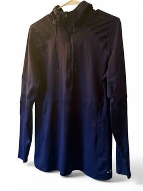 Championship purple Gradient Athletic Pullover Hoodie